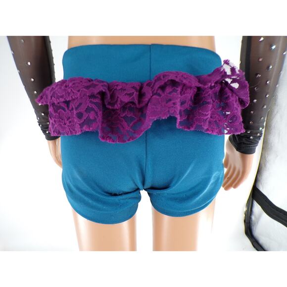 Dance Costume Reverence Small Child Teal Jazz Contemporary Long Sleeve Pageant - Picture 2 of 11